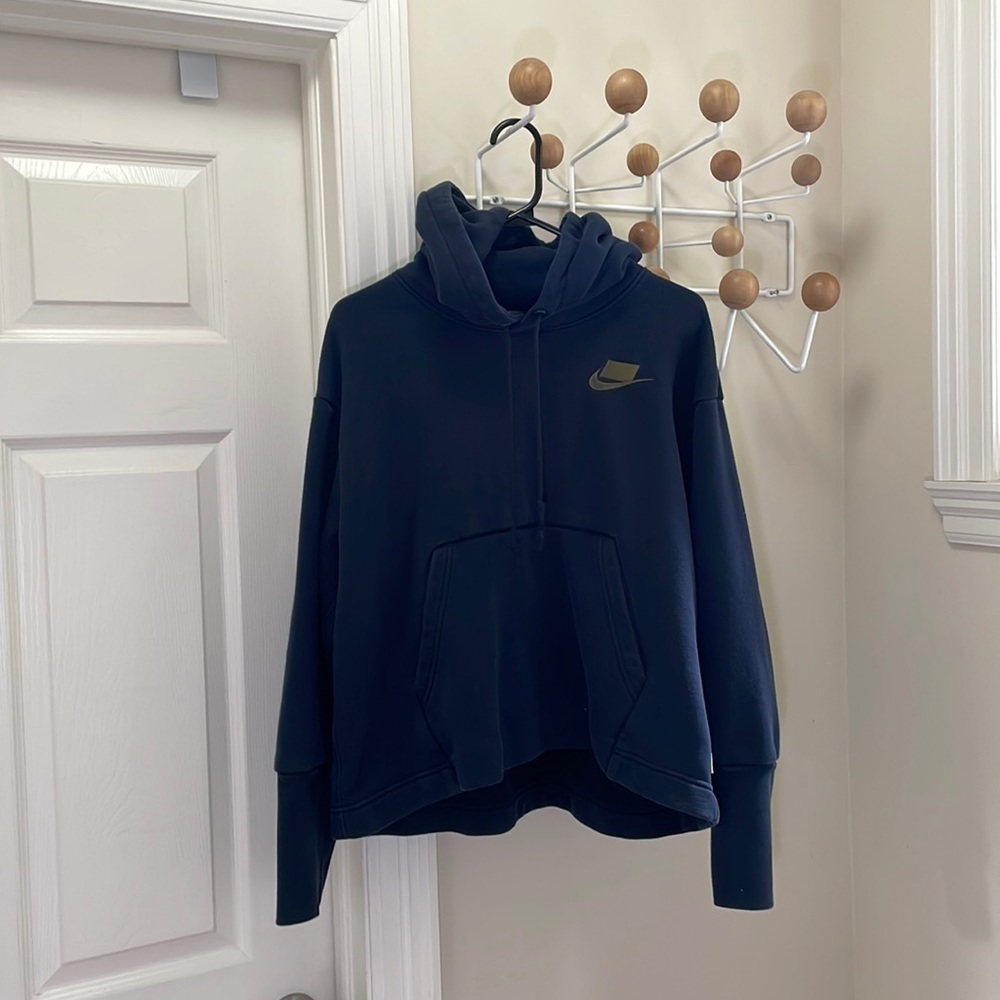 NIKE - Hoodie - Navy Blue - M